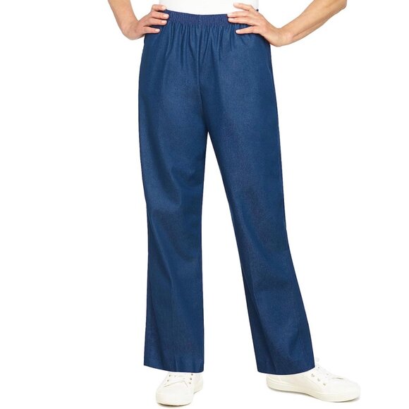 Alfred Dunner 10 Lightweight Stretch Denim Pants - Picture 1 of 7